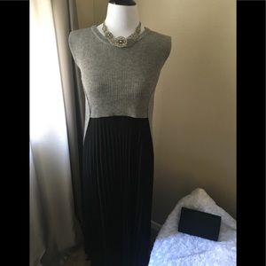 Lonyuash 2 piece Dress Black & Grey Sz M